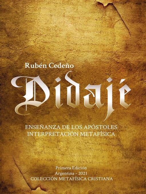 Title details for Didajé by Rubén Cedeño - Available